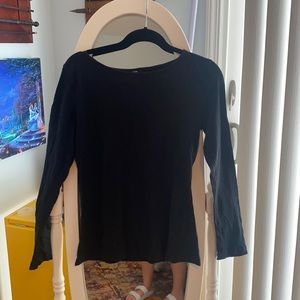 Jcrew artist long sleeve black shirt